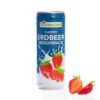 Erdbeermilch in Dosenform mit Erdbeere